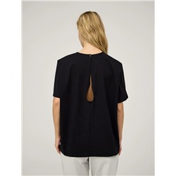 Черная блузка "Капля"