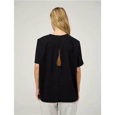 Черная блузка "Капля"