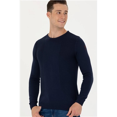 Erkek Lacivert Kazak