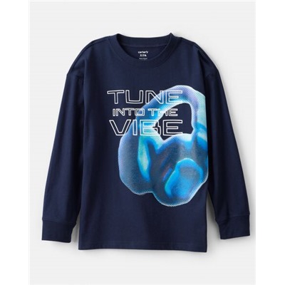 Carter's Boys Skateboard Long-Sleeve Graphic Tee - Grey