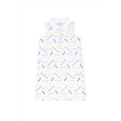 Kız Çocuk Beyaz Örme Elbise