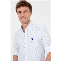 Erkek Mavi Uzun Kollu Gömlek