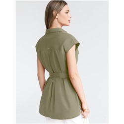 Блузка из легкого хлопкового поплина