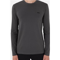 Erkek Antrasit Basic Sweatshirt