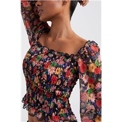 Camiseta tul floral