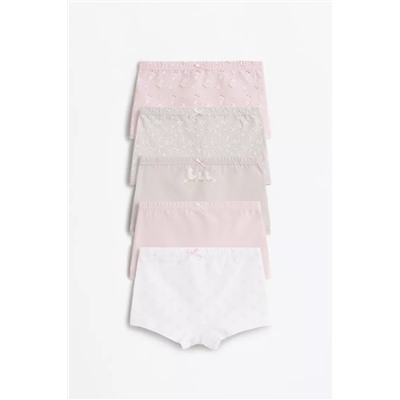 Pack 5 braguitas bóxer patitos