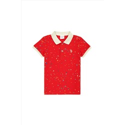 Erkek Çocuk Kırmızı Polo Yaka Tişört