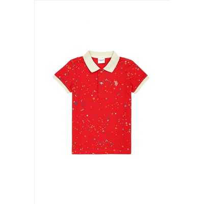 Erkek Çocuk Kırmızı Polo Yaka Tişört
