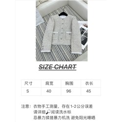 Оригинальное качество Chane*~2024, новый твидовый жакет с круглым вырезом Импортированные материалы YB по индивидуальному заказу, полная оценка за ощущение высокого класса💯 Восстановите внешний вид YB до 1:1, демонстрируя элитную и модную атмосферу