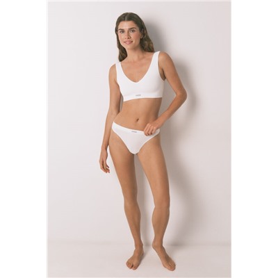 Braga tanga sin costuras blanco