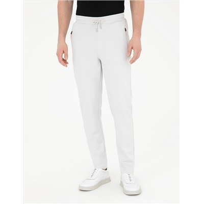 Açık Gri Slim Fit Eşofman Altı