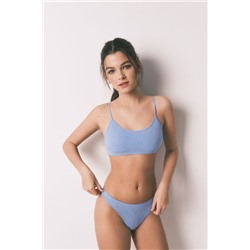 Sujetador top Seamless azul floral