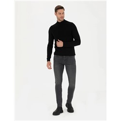 Siyah Slim Fit Kazak