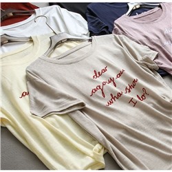 Футболка с бархатным принтом