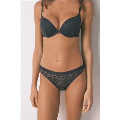 Braga clásica animal print negro
