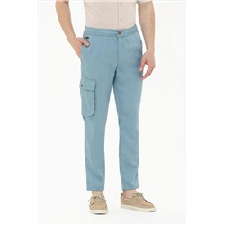 Erkek Mint Kanvas Pantolon