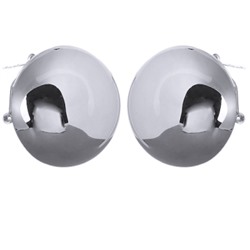 Серьги 3см Геометрия (покрытие родий), Есть комплект