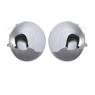 Серьги 3см Геометрия (покрытие родий), Есть комплект