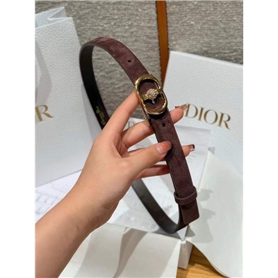 Женский ремень из натуральной замши с красивыми стразами на порядке   DIO*R  Montaign*e Juli*e