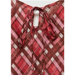 Vestido largo cuadros