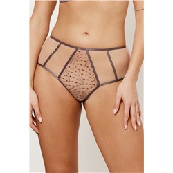 NAOMI MOCCA Трусы высокие SUBTILLE