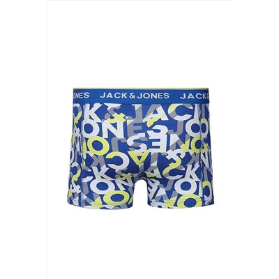 Jack & Jones Erkek 3'lü Karışık Boxer Paketi - Logo