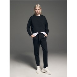 Jerseyhose mit Bindegürtel