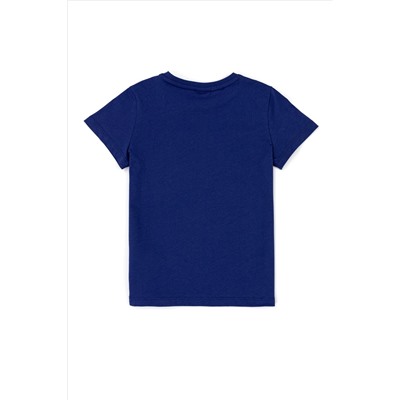 Çocuk Mavi Bisiklet Yaka Tişört