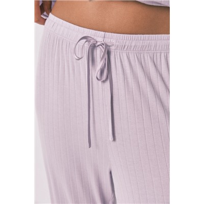 Pijama camisero largo viscosa lila