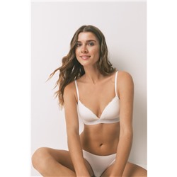 Sujetador triangular CHARMING algodón blanco
