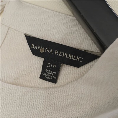 Женский топ А-силуэта из смесового льна и вискозы