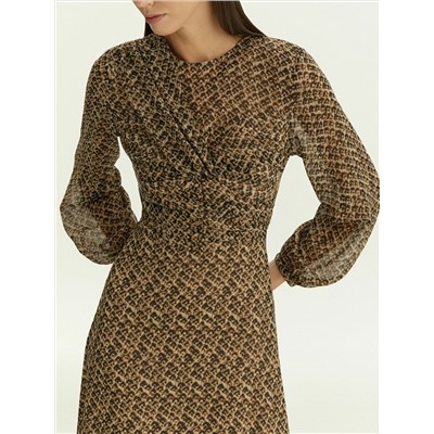 Платье с абстрактым принтом, PL1751/swoosh