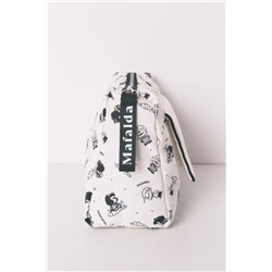 Neceser grande nylon blanco Mafalda