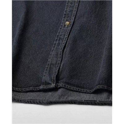 Женская свободная джинсовая рубашка