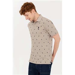 Erkek Haki Polo Yaka Tişört