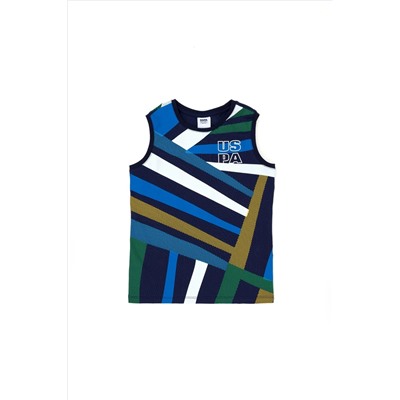 Çocuk Lacivert Bisiklet Yaka Tişört