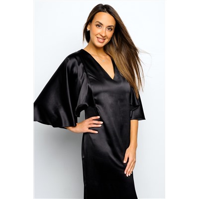 Платье длинное с воланами 397BLK