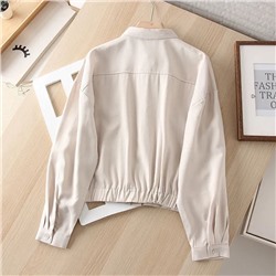 Лёгкая женская куртка рубашечного кроя, экспорт в Данию. Спущенное плечо