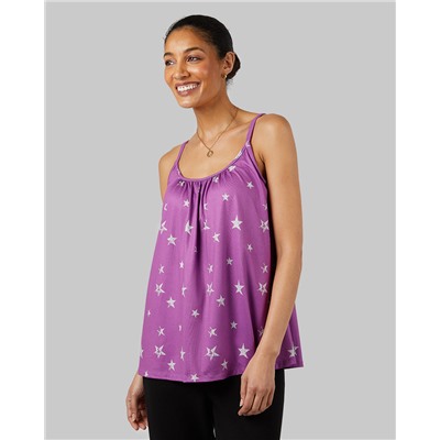 WOMEN'S COOL PRINTED FLOWY BRA CAMI