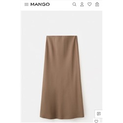 Женская юбка из смесового льна (2 цвета) МАНГ*О