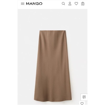 Женская юбка из смесового льна (2 цвета) МАНГ*О