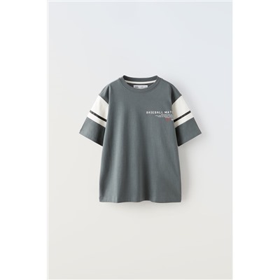 CONTRAST BASEBALL T-SHIRT