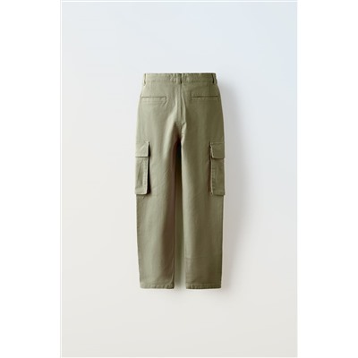 CARGO TROUSERS WITH LABEL DETAIL