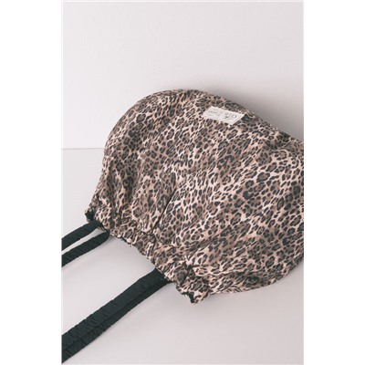 Bolso reversible nylon animal print