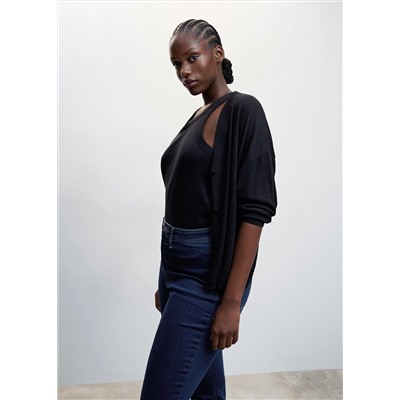 Jeggings algodón tiro alto