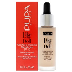 like a doll perfecting make-up fluid nude look foundation spf 15 - 020 light beige by for women - 1.01 oz foundation