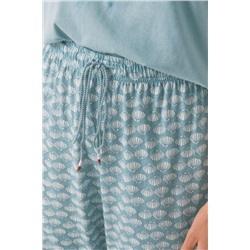 Pijama Capri 100% algodón Sebastián verde