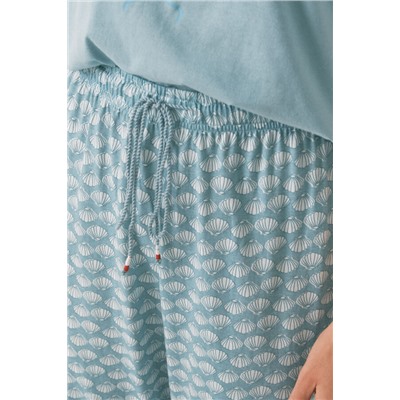 Pijama Capri 100% algodón Sebastián verde