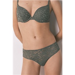 Braga ancha brasileña encaje kaki