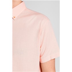 Camisa de lino Rosa jaspeado